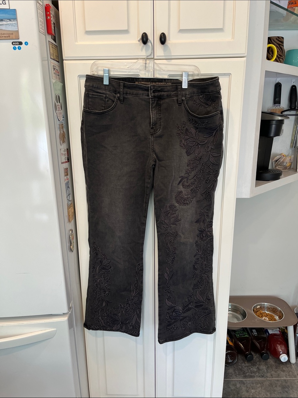 Chicos So Slimming Flare Jeans 
Size 2=12/14
Mint Condition